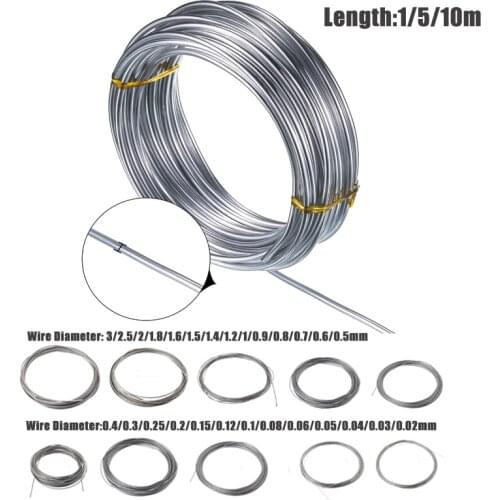 Wire Diameter 0.02-3.0mm Length 1m/5m/10m 304 Stainless Steel Wire Single Bright Spring Wire