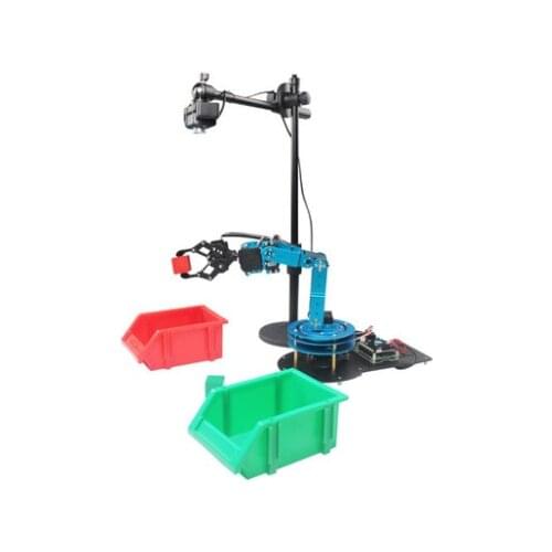 DIY raspberry pi intelligent vision arm ArmPit 6DOF with servo WIFI remote control all metal robot arm