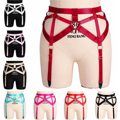 New Women Harajuku Straps Leg Belt Harness Body Bondage Stocking Suspender Hip Hop Punk Strap Accessories Gothic Clothes