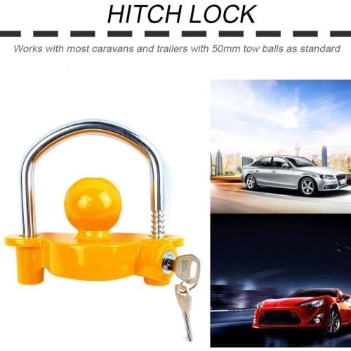 2019 New Trailer Coupling Hitch Lock Trailer Parts Universal Tow Ball Safe Security Anti-Theft Lock Trailer Accessories