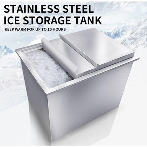 Coffee shop special ice storage 304 stainless steel milk tea shop water bar KTV bar Internet cafe ice storage tank