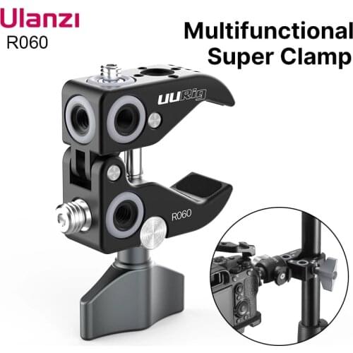 Ulanzi UURig R060 Super Clamp Crab Pliers Clip for DSLR Rig Cameras Gimbal Magic Arm Umbrellas Cross Bars