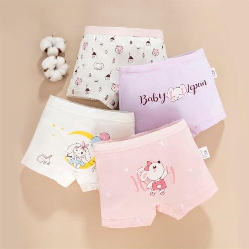 Pink Ice Cream Girls Boxers Underwear Cartoon Elastic Girls Underpants Girl Clothes for 5 6 7 8 9 10 11 12 Years Old OGU203025