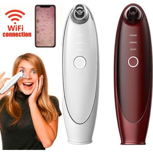 Blackhead Remover Vacuum Visible Pore Cleaner Rechargeable Popper Camera Facial Cleansing Comedone Acne Extractor Beauty Device