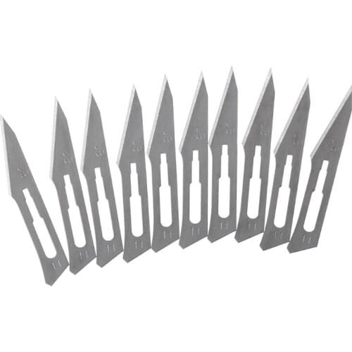 10pcs 11# Scalpel Knife Blades For Wood Carving Engraving Craft Sculpture Cutting Tool PCB Repair