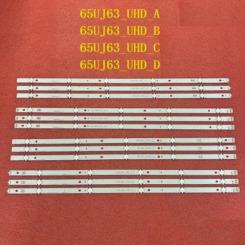12 PCS/set LED backlight strip for LG 65UJ634V 65UJ6300 65UJ630V 65UJ5500 65UK6100 65UJ63_UHD_A B C D NC650DGEAAFX7 EAV64054301