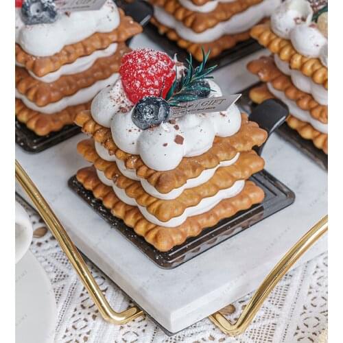 3PCS Simulation Cake Model Fruit Biscuits Halloween Decorations For Home Birthday Decor Wedding Party Decor Articifial Cakes