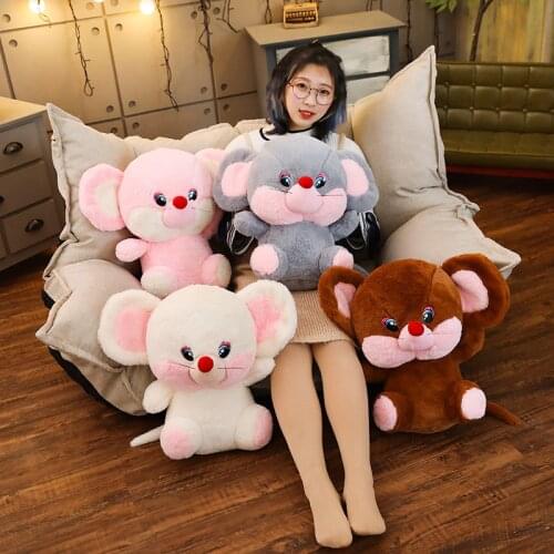 40cm Plush Big Eyes Mouse Toy Stuffed Animal Doll Rat Mice Baby Kids Children Birthday Gift Shop Home Decor Drop Shipping Triver