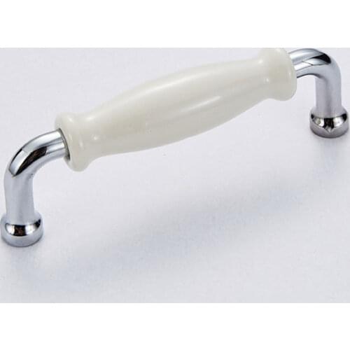 "Zinc Alloy Nordic Style White Cupboard Drawer Knob Cabinet Kitchen Hardware Wardrobe Dresser Pull Bathroom Handle"