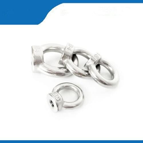 Free shipping 5Pcs M4 304 Stainless Steel Lifting Eye Nut Ring Shape Nuts eye nuts CPC139 with faster delievry