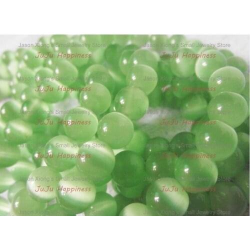 40Pcs Green Color 10MM Opal Loose Beads Beads cb1010