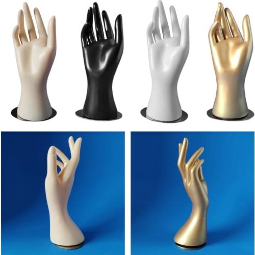 Elegant Durable Mannequin Hand Model Female Hand Mannequin Hand Jewelry Ring Gloves Display Stand Mangetic Base Watch Display