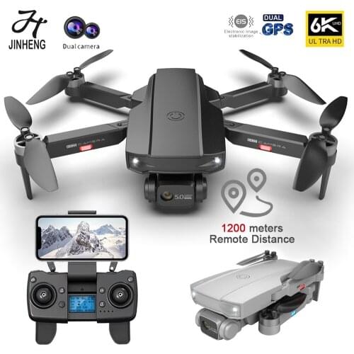 JINHENG Rc Drone 4K GPS Professional With Dual Camera HD 5G Wifi Aerial Photography Brushless Foldable Quadcopter FPV Helicopter