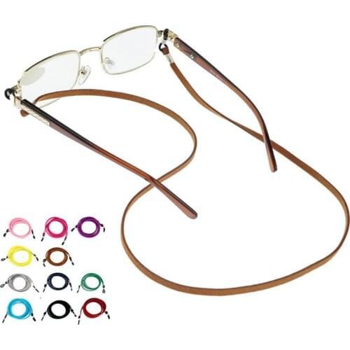 Fashion Colorful Woven PU Leather Sunglasses Lanyard Optical Glasses Eyewear Chain Accessories F0153