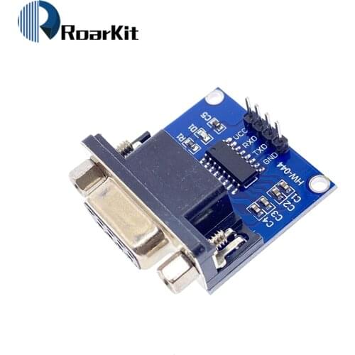 MAX3232 RS232 to TTL Serial Port Converter Module Female DB9 Connector MAX232 Flashing Board For Arduino