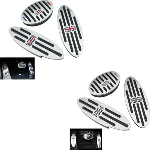 Aluminum Alloy Car Fuel Clutch Brake Foot Pedal Sticker for BMW Mini Cooper JCW S R55 R56 R60 R61 F54 F55