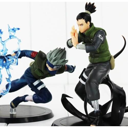 New arrival Naruto 2 styles Nara Shikamaru Shippuden Hatake Kakashi PVC figure toy doll