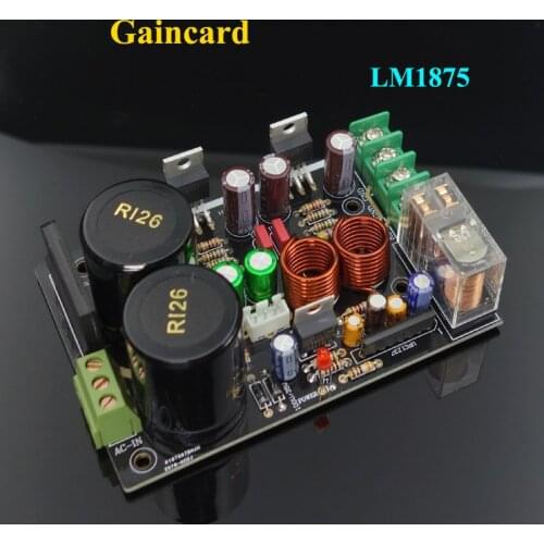 Free ship NEW LM1875 Audio Amplifier Board Stereo Amplificador Gaincard GC Version LM1875 Low Distortion Amplifier DIIY KIT