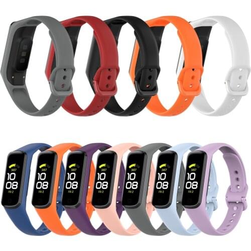 Silicone Strap For Samsung Galaxy Fit 2 SM-R220 Sports Watch Bracelet Replacement Watchband Correa For Samsung Galaxy Fit2