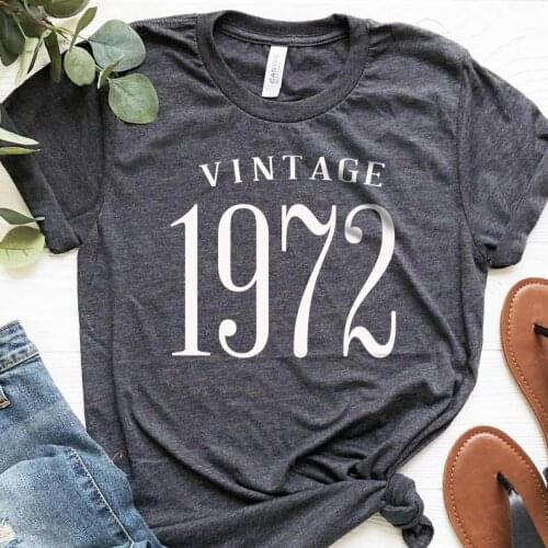 Vintage 1972 Shirt 48th Birthday 48th Birthday Gift Birthday Shirt 48th Birthday Party 1972 T-Shirt Gift for Birthday Shirts