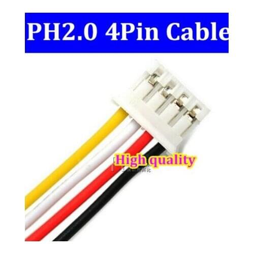 High quality PH2.0 PH 2.0 4pin PH-4pin connector with cable 250mm wire 24AWG free shipping-- 1000pcs/lot