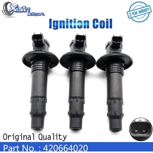 XUAN High Quality Ignition Coil Kit 420664020 296000307 For SeaDoo GTIStick GTX GTS GTR RXT RXP WAKE 4-TEC 4TEC 130 155 185