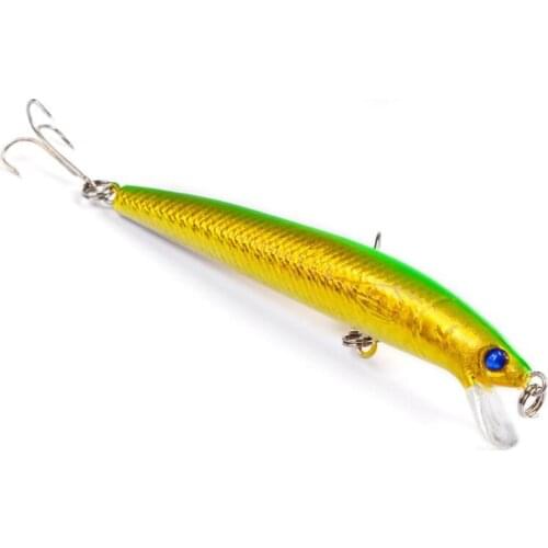 1PC Minnow Wobbler Fishing Lures Artificial Plastic Hard Bait 95mm 7.77g 3D Eyes Trolling Ocean Fishing bait Crankbait Tackle