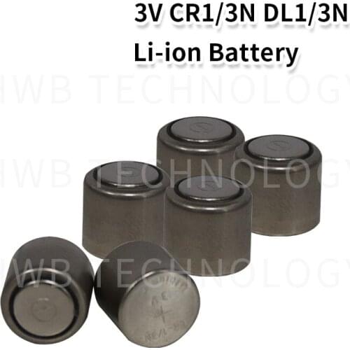 10PCS/lot CR1/3N DL1/3N 3V battery cylinder primary lithium battery The disposable lithium battery Free shipping