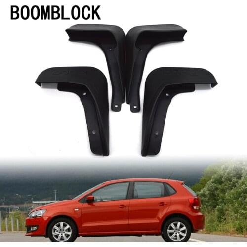 4pcs Car Front Rear Mud Flaps Mud Flap Mudguards Fender For VW Polo Volkswagen Polo Mk5 6R Accessories 2010 2011 2012 2013 2014