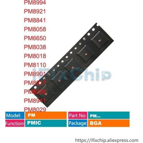 5pcs/lot PM8994 PM8921 PM8841 PM8058 PM6650 PM8038 PM8018 PM8110 PM8901 PM8917 PM8226 PM8941 PM8029 Power PM IC Chip