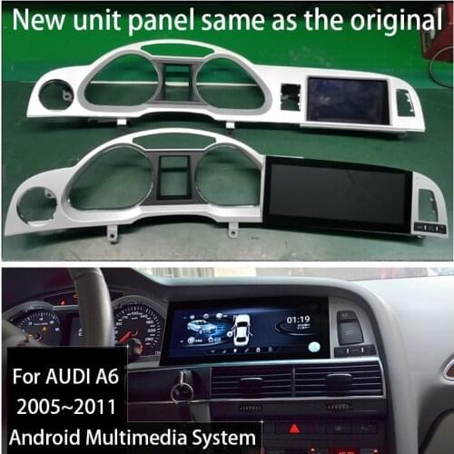 Android 10 4+64G For Audi A6 C6 4F 2005~2011 MMI 2G 3G Car Android Radio Gps Navigator Multimedia Stereo AU