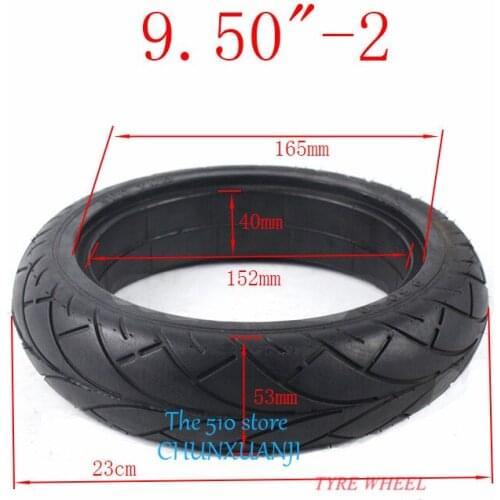 Free shipping 9.50''-2 Solid Tire For Gas Scooter Electric Scooter / Electric Scooter Spare Airless Tire 9.50-2 Rubber Tire