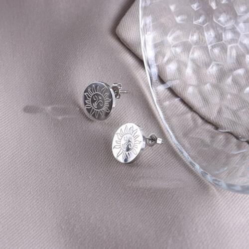 CH STEEL Stud Earrings
