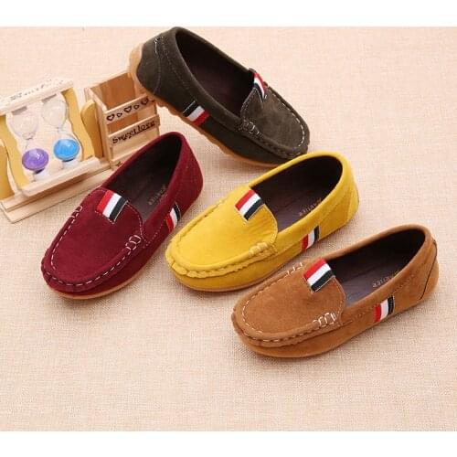 2020 childrens dance shoes sneakers spring children boys and girls casual leather peas shoes childrens soft shoes comfortable