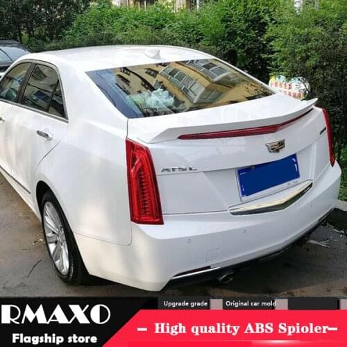 For Cadillac ATS Spoiler 2014-2020 Toyota Cadillac ATS Spoiler YW ABS plastic Material Car Rear Wing Color Rear Spoiler