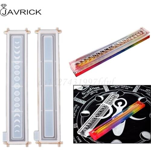 Moon Phase Incense Box Storage Resin Casting Mold Sun Moon Star Incense Burner Container Mold Incense Sticks Holder Mold