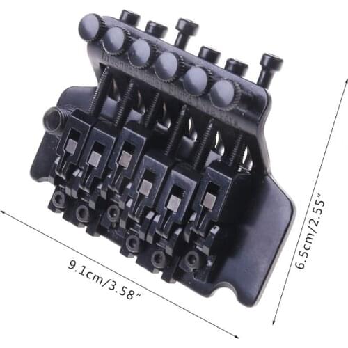 H4GF Floyd Rose Double Locking Tremolo System Bridge for Electric Guitar Parts Black