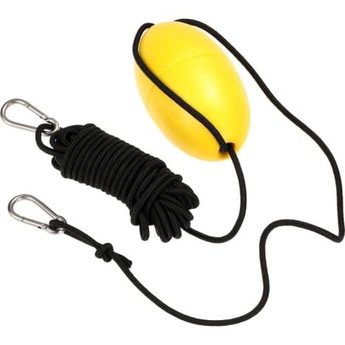 Kayak Drift Anchor Tow Rope Tow Line 8.5m / 28ft Long Nylon Rope Stainless Steel Clips Fishing Boat Kayak Accessory