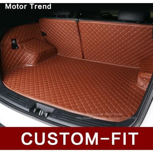 Custom fit car trunk mat for Audi A3 A4 A6 A7 A8 Q3 Q5 Q7 3D car-styling heavy duty all weather tray rugs carpet cargo liner