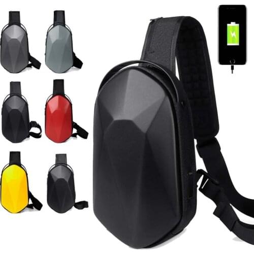 2021 Multifunction Crossbody Bag for Men USB Charge Bag Anti-theft Shoulder Messenger Bags Waterproof Short Trip Chest Bags Pack