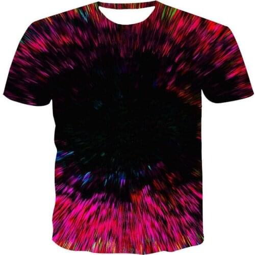 New Round Neck T -Shirt Men 'S High -Quality Men 'S T -Shirt Short -Sleeved Diverse Patterns 3d Printing Fashion Handsome