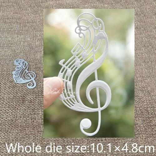 New Design Craft Metal stencil mold Cutting Dies Musical notes decoration scrapbook die cuts Album Paper Card Craft Embossing