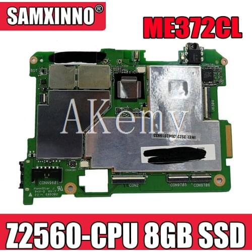New original For Asus Fonepad 7 LTE ME372CL ME372C ME372 Tablets Laptop motherboard mianboard logic board W/ Z2560-CPU 8GB SSD
