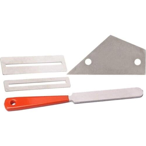 Stainless Steel Guitar Fret File+Fret Rocker Level+Fingerboard Protector Guitar Luthier Tool