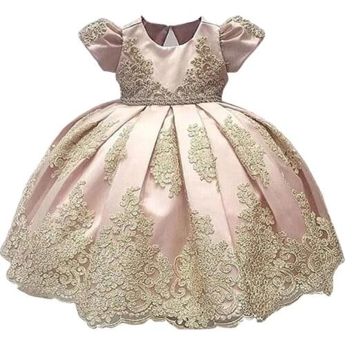 Baby Girls Flower Girl Dress Infant Princess Ball Gown Birthday Party Dresses 0-24M