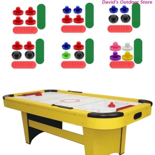 Air Hockey Pushers and Air Hockey Pucks Air Hockey Paddles, Goal Handles Paddles Replacement Accessories For Game Tables