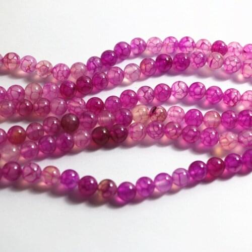 Popular rose red dragon vein agat natural stone carnelian onyx 6mm 8mm 10mm 12mm round loose beads diy jewelry 15 inches A36