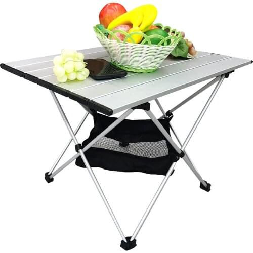 Aluminum Alloy Portable Foldable Outdoor Dinner Desk Ultralight Folding Camping Table High Strength Outdoor Furniture Ultralight