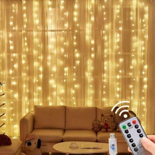 RXUNS LED Garland Curtains