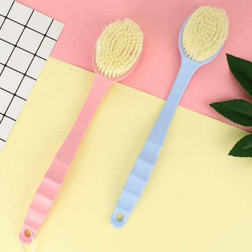 Bath Brush Back Body Bath Soft Bristles Scrubber Brushes With Handle Exfoliating Scrub Skin Massager Exfoliation Bathroom Brush